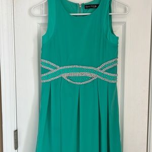 Big girls teal dress